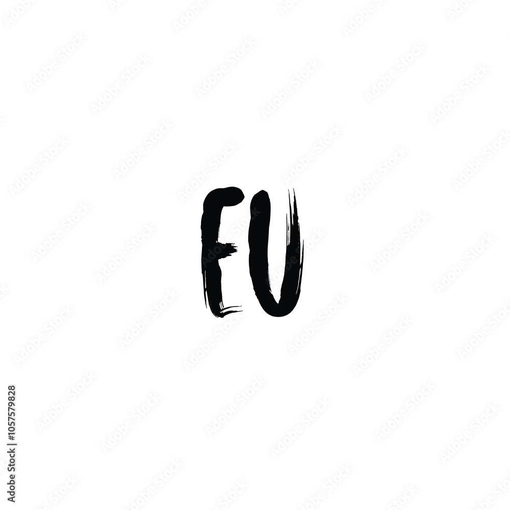 EU monogram logo design letter text name symbol monochrome logotype alphabet character simple logo EU monogram logo design letter text name symbol monochrome logotype alphabet character simple logo