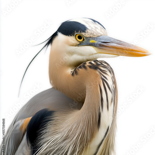 Great Blue Heron Isolated