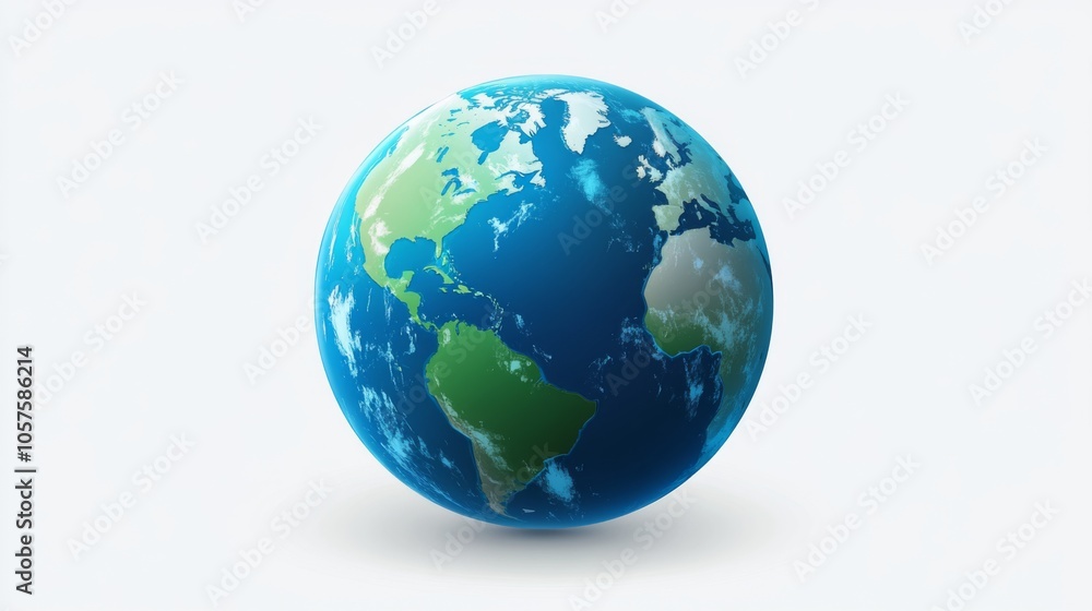Rotating Earth Illustration Rotating Earth Illustration