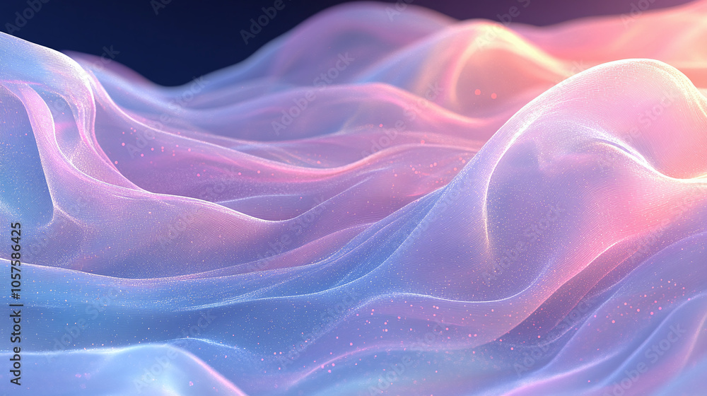 Obraz premium Pastel Gradient Mesh: Soft, gradient mesh of pastel colors blending into each other, creating a smooth, soothing background