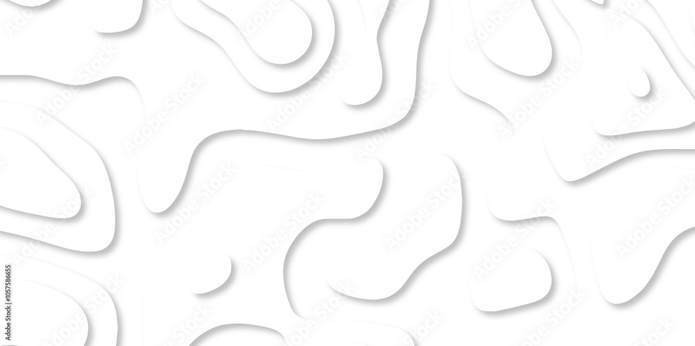 Abstract White paper cut background with lines. white line drawing geometric paper art design. 3d papercut decoration textured with wavy layers. 3d realistic design used for banner, posters. line maps Abstract White paper cut background with lines. white line drawing geometric paper art design. 3d papercut decoration textured with wavy layers. 3d realistic design used for banner, posters. line maps