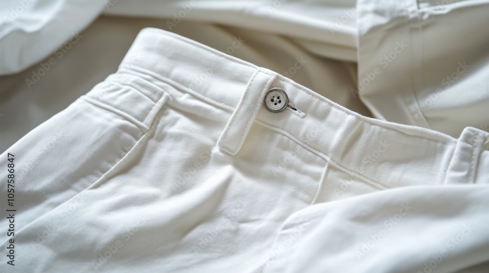 White Dress Pants Close-Up White Dress Pants Close-Up