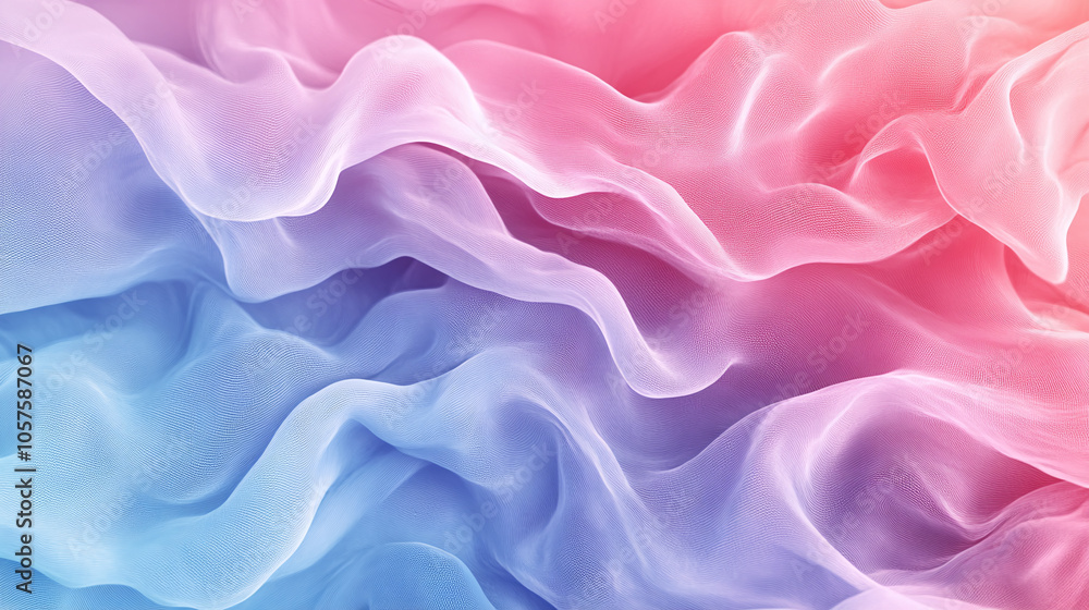 Obraz premium Pastel Gradient Mesh: Soft, gradient mesh of pastel colors blending into each other, creating a smooth, soothing background