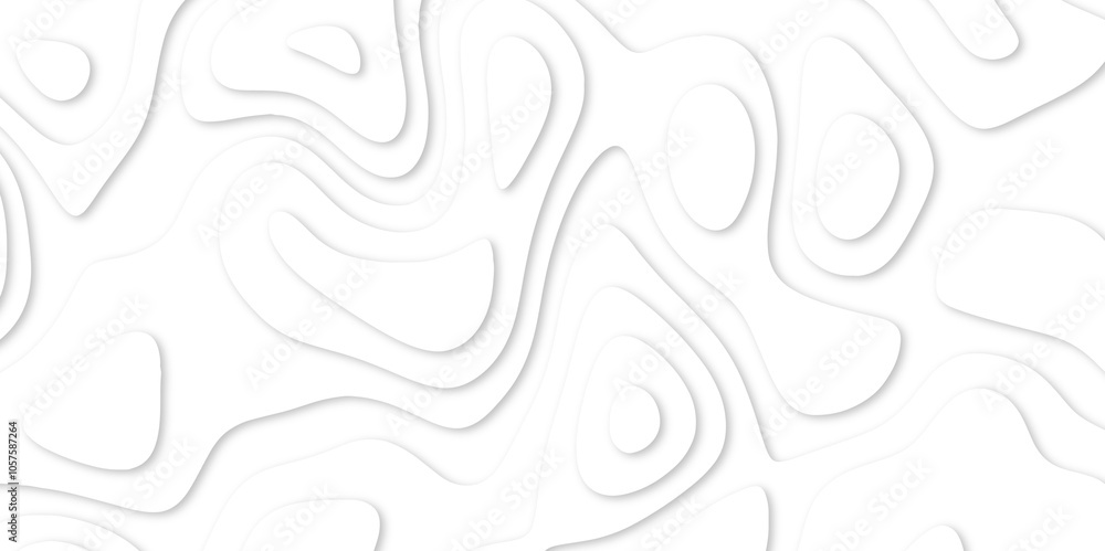 Abstract White paper cut background with lines. white line drawing geometric paper art design. 3d papercut decoration textured with wavy layers. 3d realistic design used for banner, posters. line maps Abstract White paper cut background with lines. white line drawing geometric paper art design. 3d papercut decoration textured with wavy layers. 3d realistic design used for banner, posters. line maps