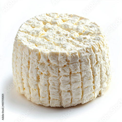 Ricotta Cheese Isolated