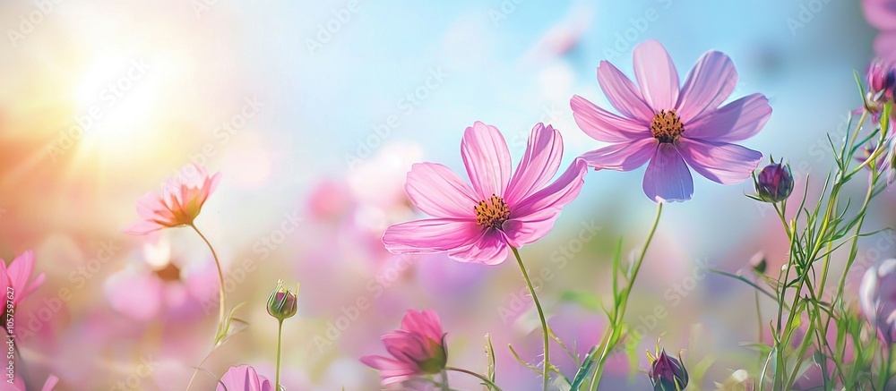 Beautiful Summer Flower Blossom In Nature Beautiful Summer Flower Blossom In Nature