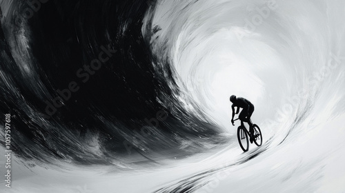 Wallpaper Depicting A Cycli...