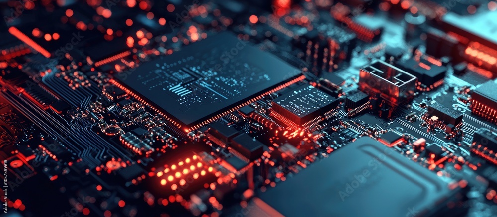 Obraz premium Computer Hardware Repair And Fixing Concept By Experienced Techn