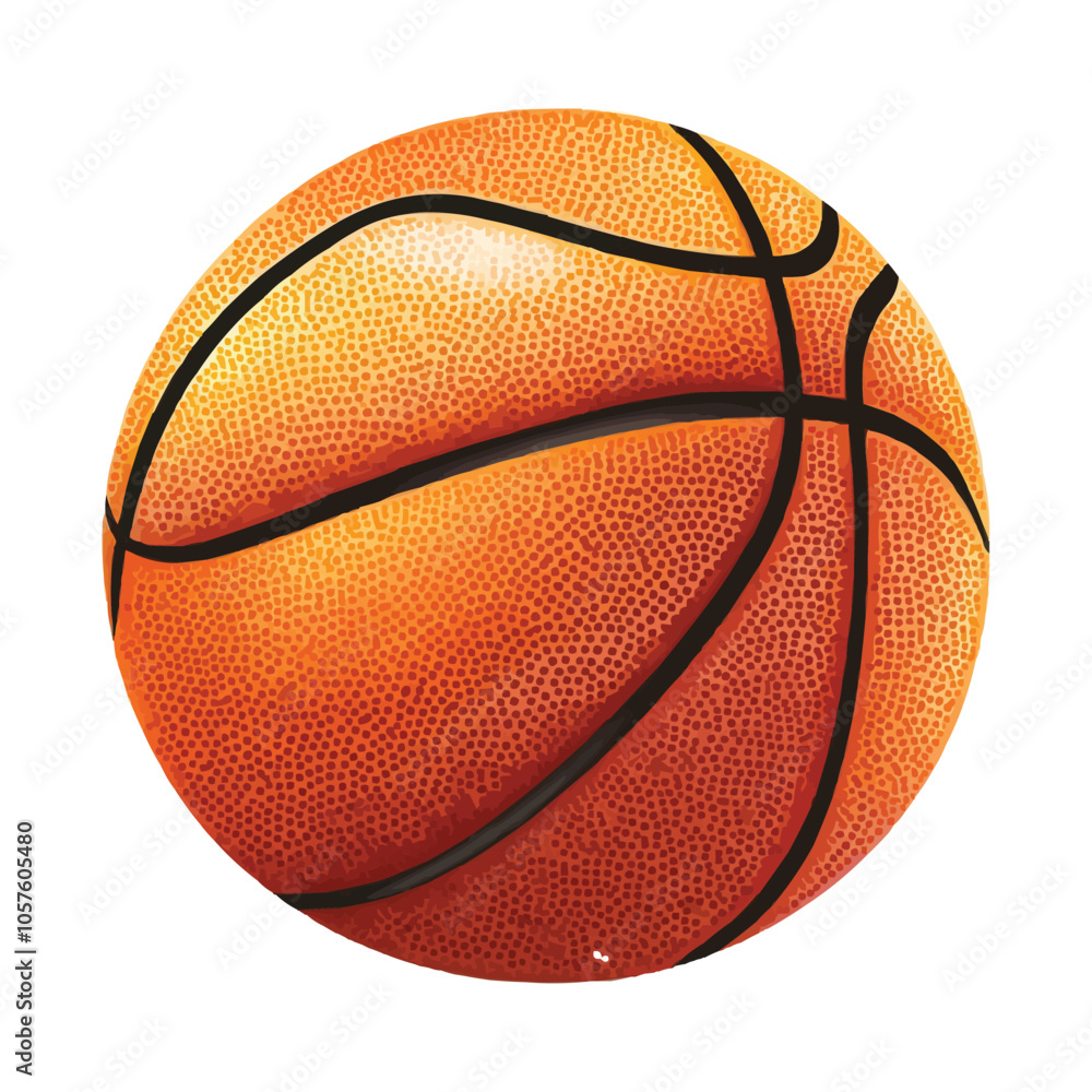 Obraz premium orange basketball clip art Vector
