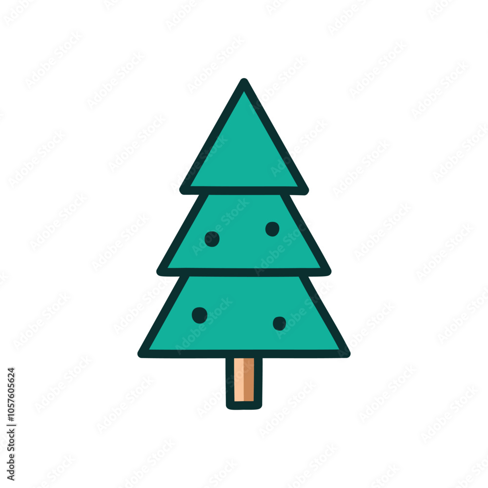 Simple evergreen tree icon. Conical tree symbol; nature, environment, holiday, winter, freshness. Simple evergreen tree icon. Conical tree symbol; nature, environment, holiday, winter, freshness.