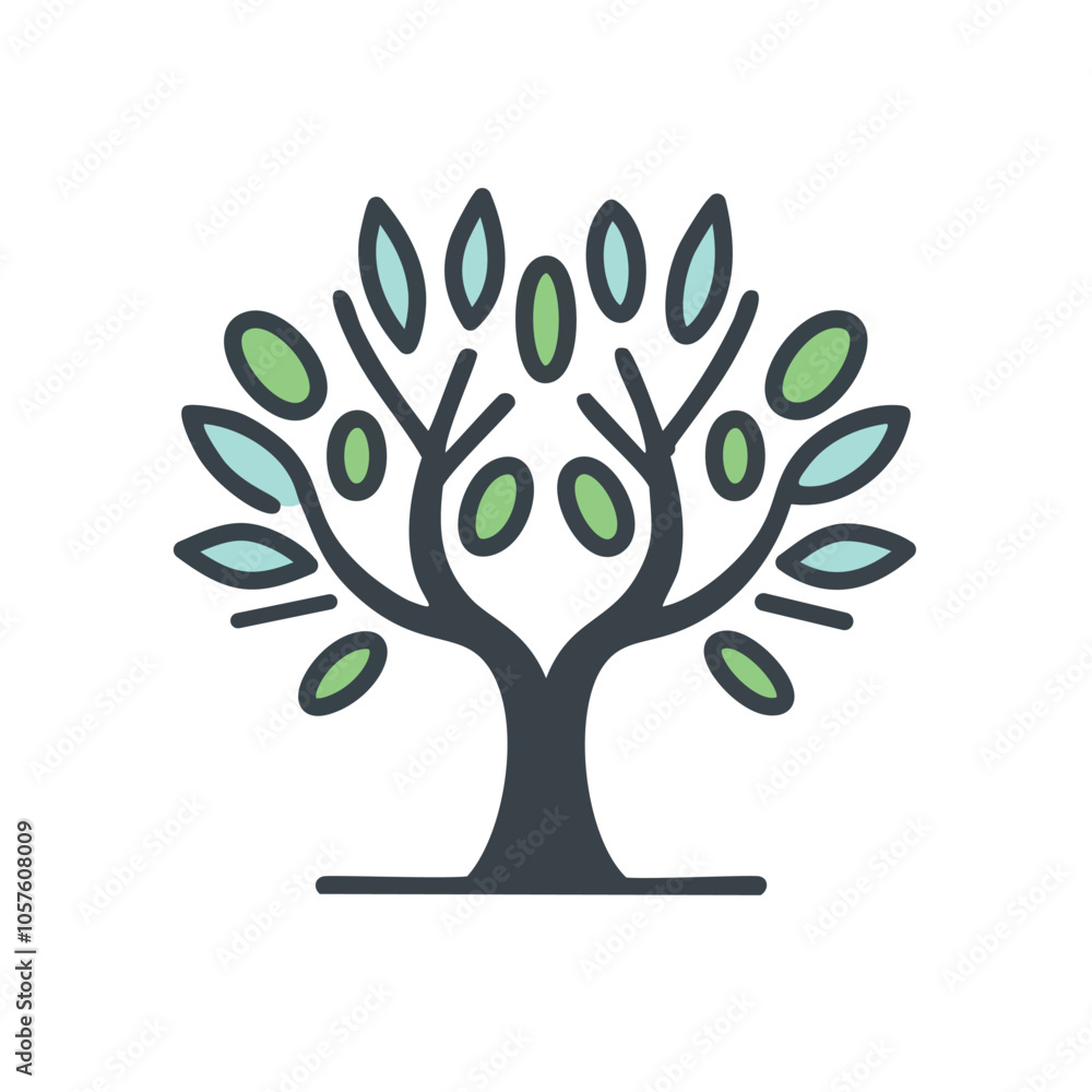 Nature tree life growth icon. Simple tree icon symbolizing growth, life, and nature's abundance. Perfect for eco-friendly brands. Nature tree life growth icon. Simple tree icon symbolizing growth, life, and nature's abundance. Perfect for eco-friendly brands.