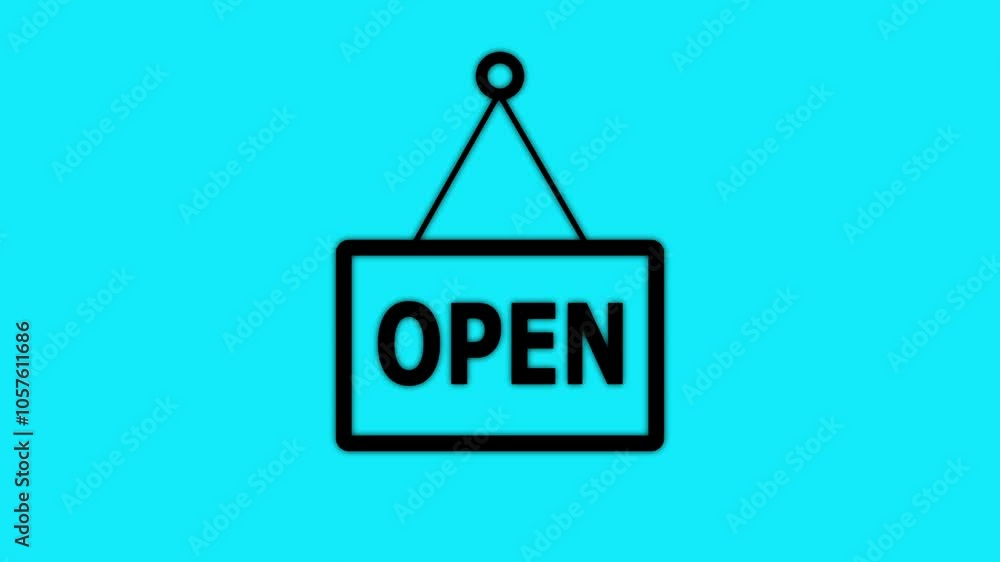 text animation transaparent background letter open