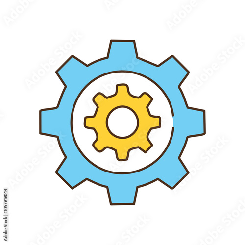 Gear system mechanics. Interlocking gears symbolize teamwork,  efficiency, and complex processes.  A visual representation of smooth operation.