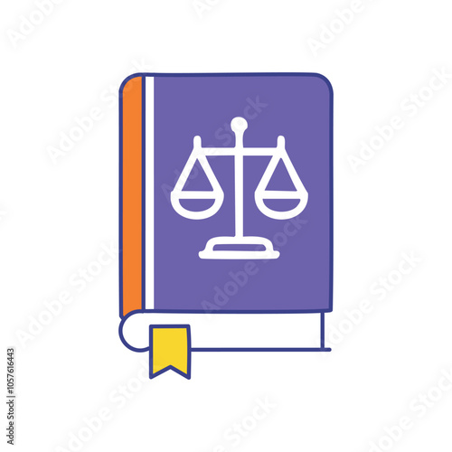 Law book justice scales. Legal guide book symbolising fairness balance and justice.  Seek knowledge.
