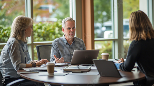  Business Meeting in a Modern Office