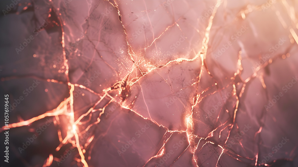 Elegant Pink Marble Texture with Glowing Gold Veins Elegant Pink Marble Texture with Glowing Gold Veins