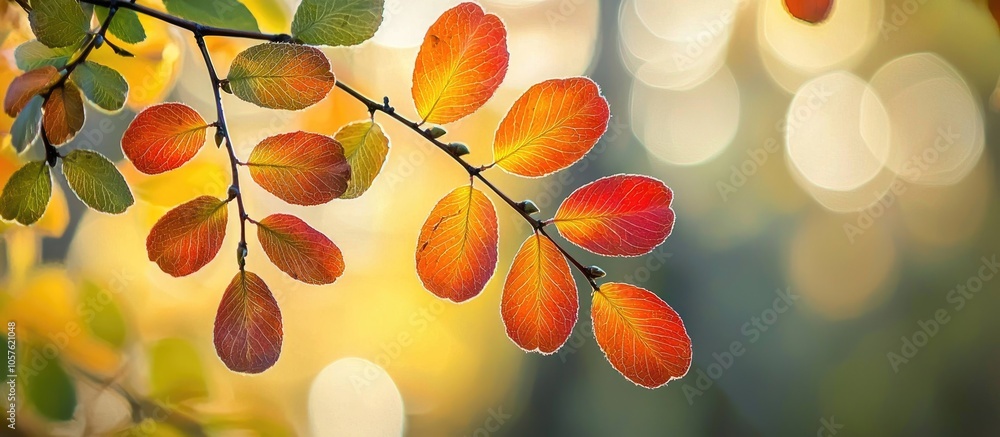 Young Rowanberry Tree S Translucent Leaves In Autumn Young Rowanberry Tree S Translucent Leaves In Autumn
