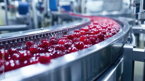 Fruit jam production line with a conveyor system for making juices and beverages