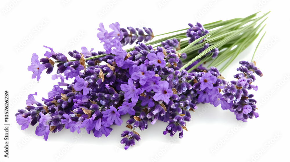 A bunch of fresh lavender flowers, showcasing their vibrant purple color and natural beauty. A bunch of fresh lavender flowers, showcasing their vibrant purple color and natural beauty.