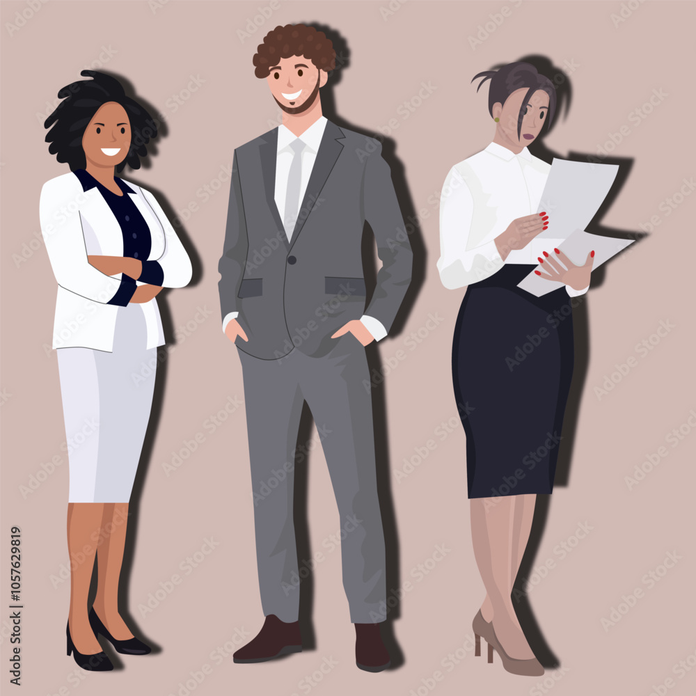 Professional Business Team Characters Professional Business Team Characters