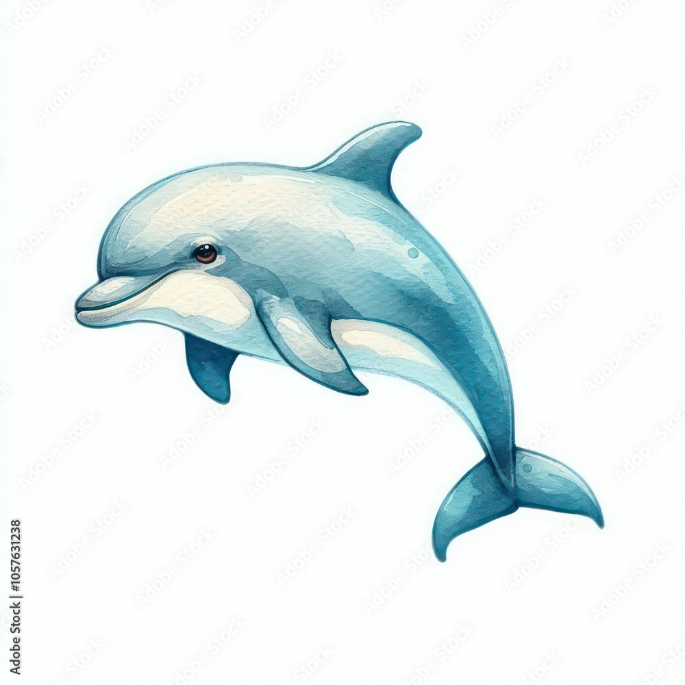 Obraz premium shark isolated on white background 4