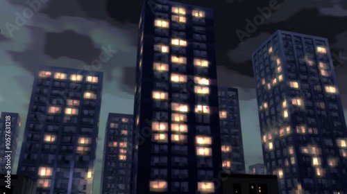 While you sleep: Enigmatic cityscapes, inspired by the aesthetic of 90s 3D games