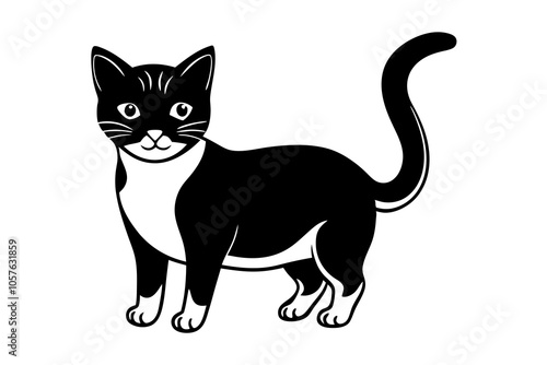 Elegant Cat Silhouettes Vector Illustration Collection