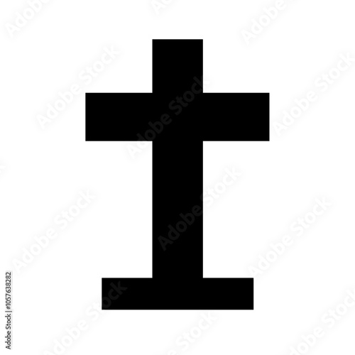 Christian cross icon