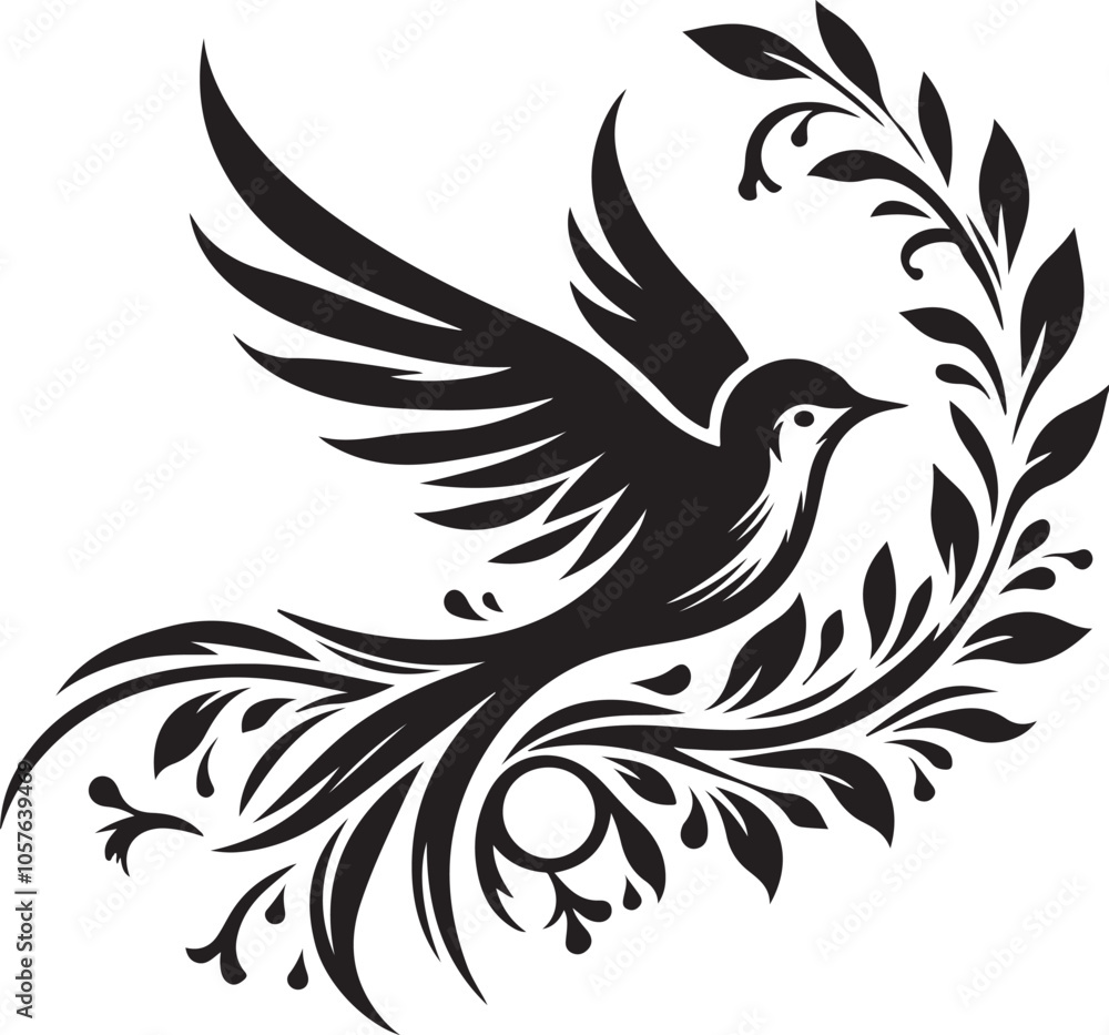 Fototapeta premium black and white tattoo