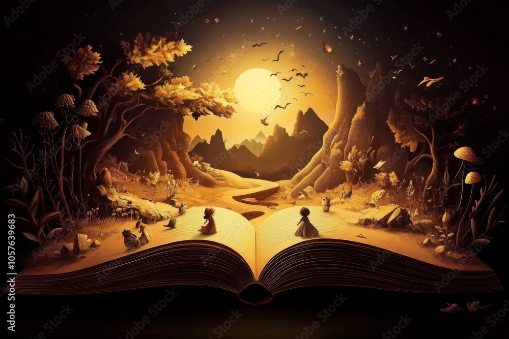 Obraz premium A Dreamlike Experience within a Fairytale Setting