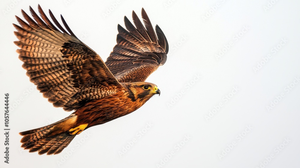 Fototapeta premium Majestic Falcon in Dynamic Flight