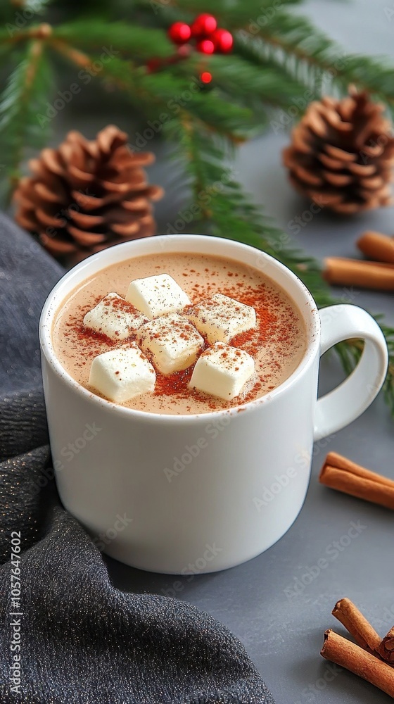 Vegan hot chocolate with marshmallows and edible glitter Vegan hot chocolate with marshmallows and edible glitter