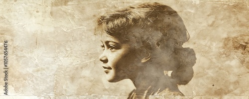 Wallpaper Mural Dusted Photo Effect: An overlay effect on old photo paper, creating a vintage look with a dusty texture. Torontodigital.ca