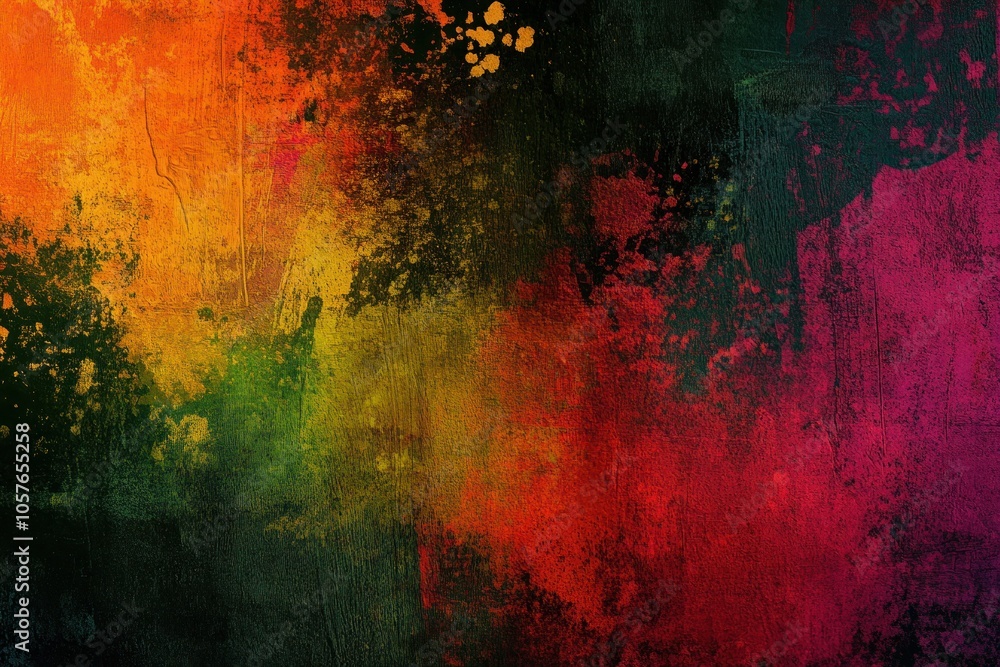 Vibrant Abstract Background with Colorful Splashes