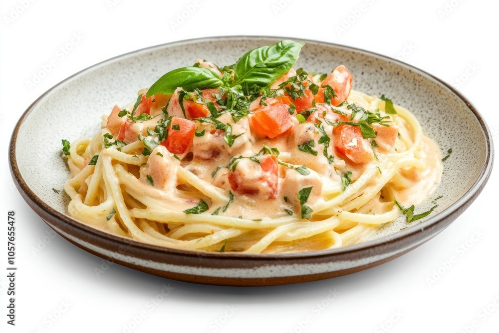 Creamy Pasta Dish with Fresh Ingredients Creamy Pasta Dish with Fresh Ingredients