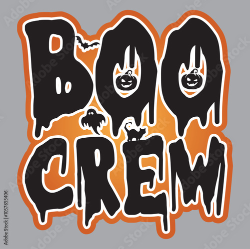 Boo Crew - Halloween Typography