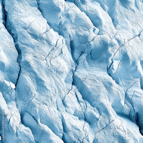Wallpaper Mural Cracked Glacier Texture with Deep Grooves Torontodigital.ca