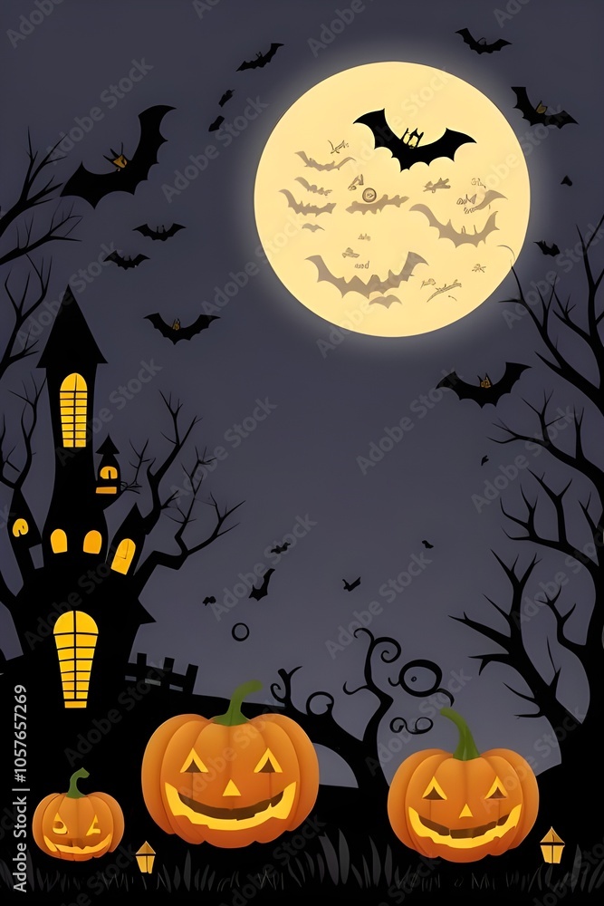 Vector art halloween witch pumpkin Background Vector art halloween witch pumpkin Background