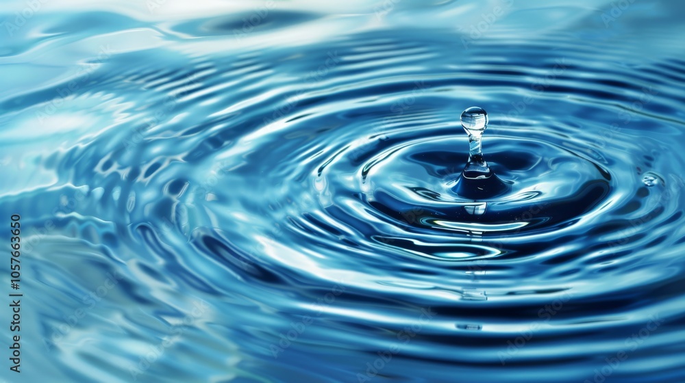 Blue mint water with smooth ripple effects Blue mint water with smooth ripple effects