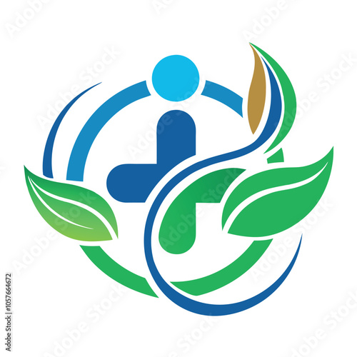 Hand drawn ozone therapy logo