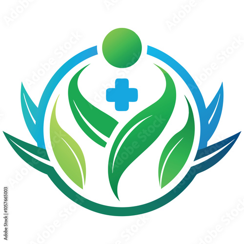 Hand drawn ozone therapy logo