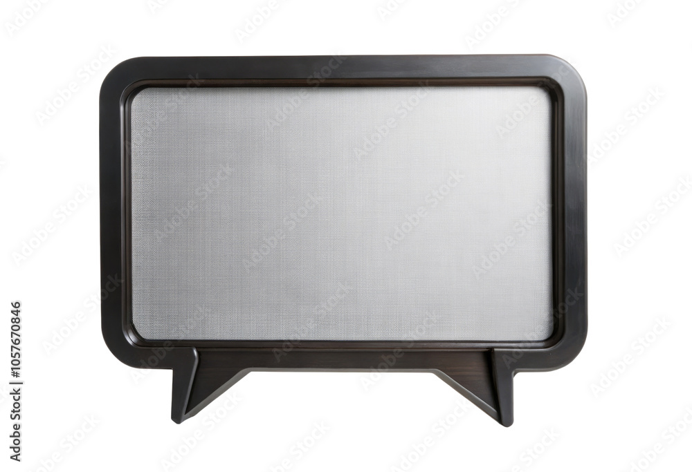 Chat bubble with a black frame isolated with transparent background Chat bubble with a black frame isolated with transparent background