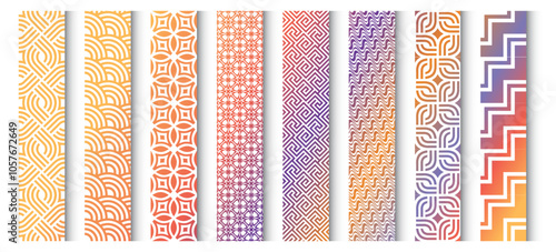 Colorful seamless pattern mega bundle