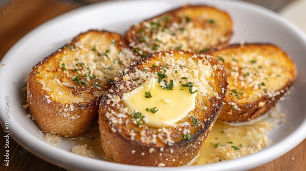 Delicious Buttered Toast with Crispy Topping Delicious Buttered Toast with Crispy Topping