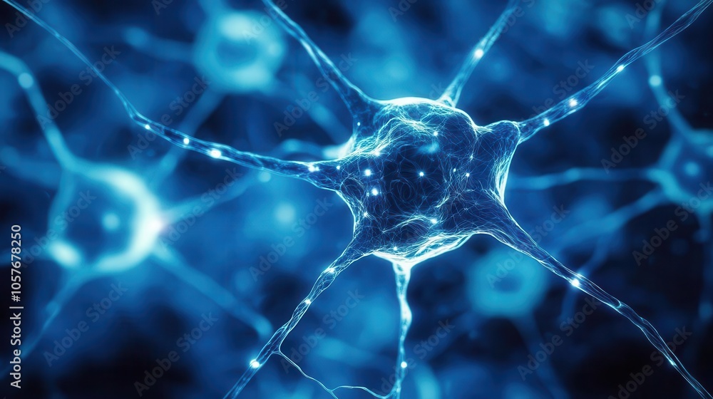 neural network technology illustrated with intricate lines and optical elements, embodying the future of electronic innovations and engineering breakthroughs in a mesmerizing design