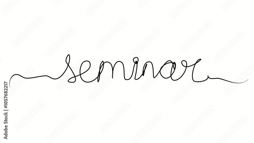 Seminar, text. One line drawing doodle hand drawn. Video 4k object illustration, minimalism hand drawn sketch design modern new Seminar, text. One line drawing doodle hand drawn. Video 4k object illustration, minimalism hand drawn sketch design modern new