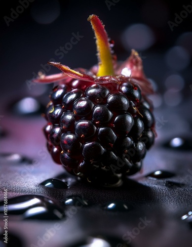 Close-up de una mora