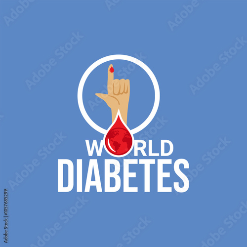 World Diabetes Day. November 14, vector logotype icon. abstract Vector illustration, World diabetic awareness day, World Diabetes Day, Diabetes Vector, Vector Illustration of World Diabetes Day, 