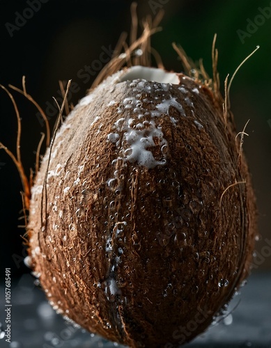 Close-up de un coco photo