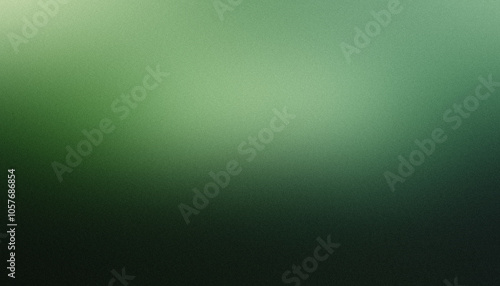 Green background with grain texture. Gradient blurred noise banner for retro design